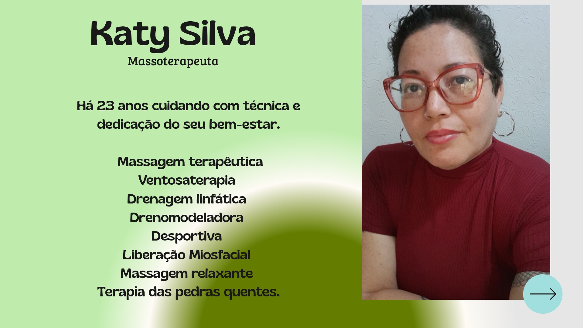 Katy Silva Terapeuta integrativa e Estética